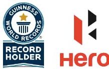 Hero achieves Guinness title for largest motorcycle logo