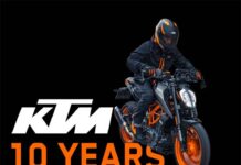 KTM celebrates India decade with rewards