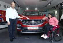 MG presents personalised Hector to Paralympics winner