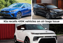 Kia recalls 410K vehicles on air bags issue