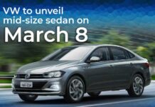 VW to unveil mid-size sedan on March 8