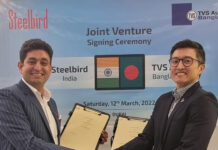 Steelbird JV with TVS Auto Bangladesh