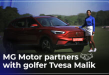 MG Motor partners with golfer Tvesa Malik
