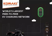 Komaki to set up largest charging network