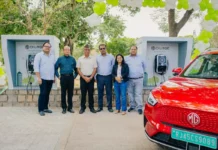 MG opens community EV charger in Jaipur