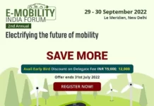 E-mobility India Forum second edition in Sept