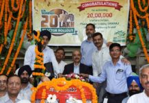 Swaraj rolls out 20th-lakh tractor