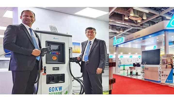 Delta Electronics unveils green EV charging station at ELECRAMA 2023