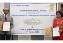 Maruti Suzuki join hands with Centurion University for BBA in Retail Management