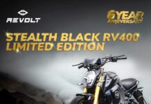 Revolt Motors launches limited edition Stealth Black RV400
