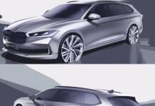 Škoda Auto releases exterior sketches of the fourth generation Superb