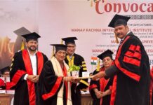 Suman Minda, Chairperson of Uno Minda’s CSR wing, conferred with PhD Honoris Causa