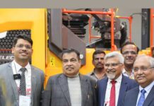 Shri Nitin Gadkari launches Volvo CE’s electric solutions for mining at EXCON 2023