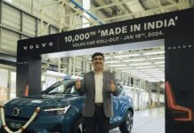 Volvo Car India rolls out 10,000th car from its Bengaluru facility