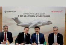 Embraer and Mahindra to collaborate on C-390 Millennium Medium Transport aircraft