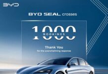 BYD Seal achieves significant milestone by surpassing 1000 bookings in India