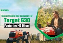 Swaraj unveils new campaign for Target 630 featuring MS Dhoni