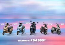 TVS Motor launches new variants to the iQube, price starts at INR 94,999