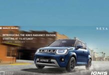 Maruti Suzuki launches the stylish and youthful Ignis Radiance Edition at Rs. 5.49 lakh