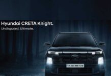 The Hyundai CRETA Knight edition launched at INR 14.51 lakh