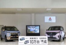 Mitsubishi Motors Celebrates Production of 100,000th Fully Electric Minivehicle