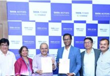 Tata Power Renewable Energy and Tata Motors sign a MoU to set up 200 fast-charging stations for electric CVs