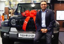 Mahindra delivers first Thar ROXX #1 to Aakash Minda, auction winner with a ₹1.31 Cr bid