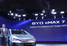 BYD India launches country’s first Electric MPV with 6 and 7-seater options priced at INR 26.90 Lakh