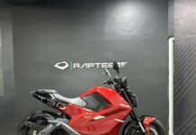 Raptee.HV launches India’s First High-Voltage Electric Motorcycle T 30 compatible with car charging stations