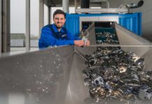 Hansgrohe Group launches the world’s first electrohydraulic facility for shredding and separating galvanized plastic parts