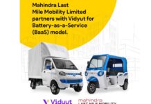 Mahindra Last Mile Mobility & Vidyut launch Battery-as-a-Service for 4W & 3W EVs