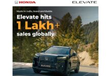 Honda Cars India achieves 1 lakh cumulative sales milestone for the bold & stylish Honda Elevate