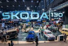 Škoda marks 130 years with a showcase of 16 vehicles at Rétromobile 2025