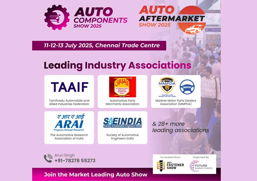 Auto Components Show 2025 set for Chennai with strong backing from ...