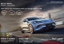 BYD India launches 2025 SEAL Electric Sedan, priced from ₹41 lakh