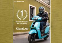 Ampere Nexus named ‘Electric Scooter of the Year’ for 2025