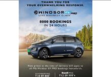 MG Windsor PRO clocks 8,000 bookings within 24 hours of launch