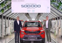 Škoda Auto Volkswagen India rolls out 500,000th Škoda car in India