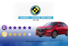 3rd-Gen Honda Amaze secures 5-Star Safety Rating in Bharat NCAP for Adult Occupant Protection