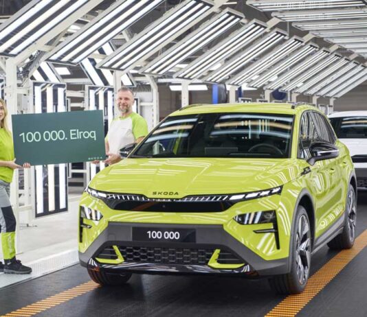 Škoda Auto celebrates production of 100,000th All-Electric Elroq