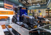 TAFE unveils next-generation Electric Hybrid Tractor EVX75 at Agritechnica 2025