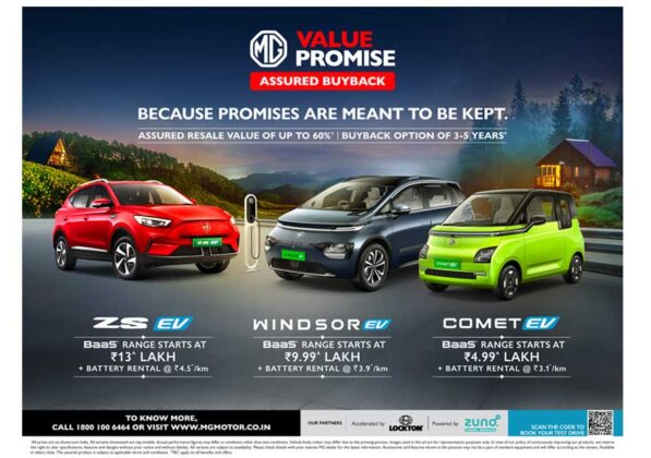 JSW MG Motor introduces 5-Year Assured Buy Back for EVs in India ...