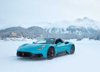 Maserati MCPURA Cielo ‘FROZEN MAGMA’ makes exclusive debut in St. Moritz