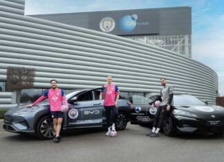 BYD becomes official automotive partner of Manchester City Football Club