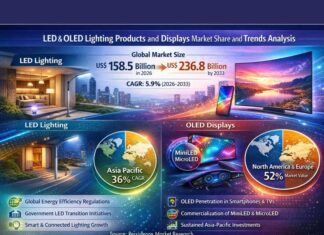 Smart Technology drives Global LED & OLED market growth: Persistence Market Research