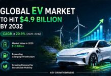 Electric Vehicle market to grow at 20.9% CAGR, hit $4.9 billion by 2032