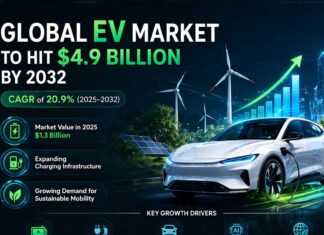 Electric Vehicle market to grow at 20.9% CAGR, hit $4.9 billion by 2032