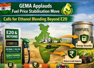 India’s Ethanol push gains momentum as GEMA backs fuel price stabilisation move