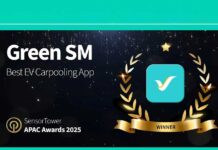 Green SM wins ‘Best EV Carpooling App’ at Sensor Tower APAC Awards 2025