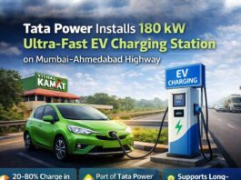 Tata Power installs 180 kW ultra-fast ev charging station on Mumbai–Ahmedabad highway